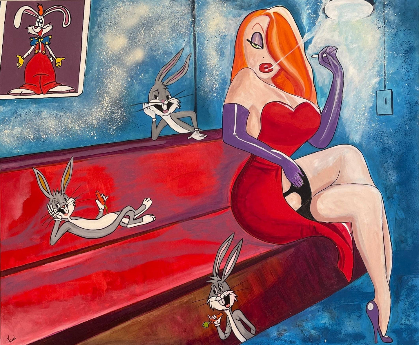 Jessica Rabbit Pop Art Painting