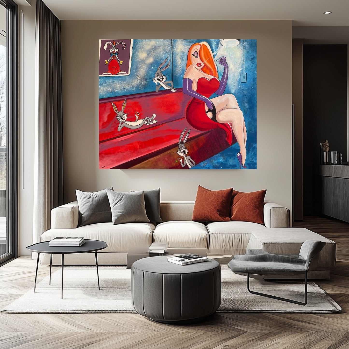 Jessica Rabbit Pop Art Painting